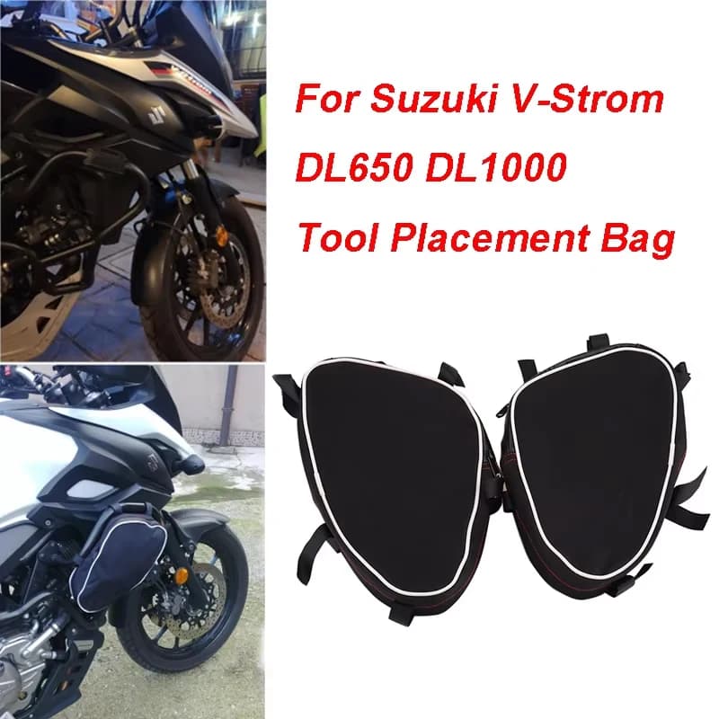 Motorcycle Frame Crash Bar Tool Bag for Suzuki V-Strom DL650 DL1000 For Kappa Water Resistant Tool Repair Tool Positioning Bag