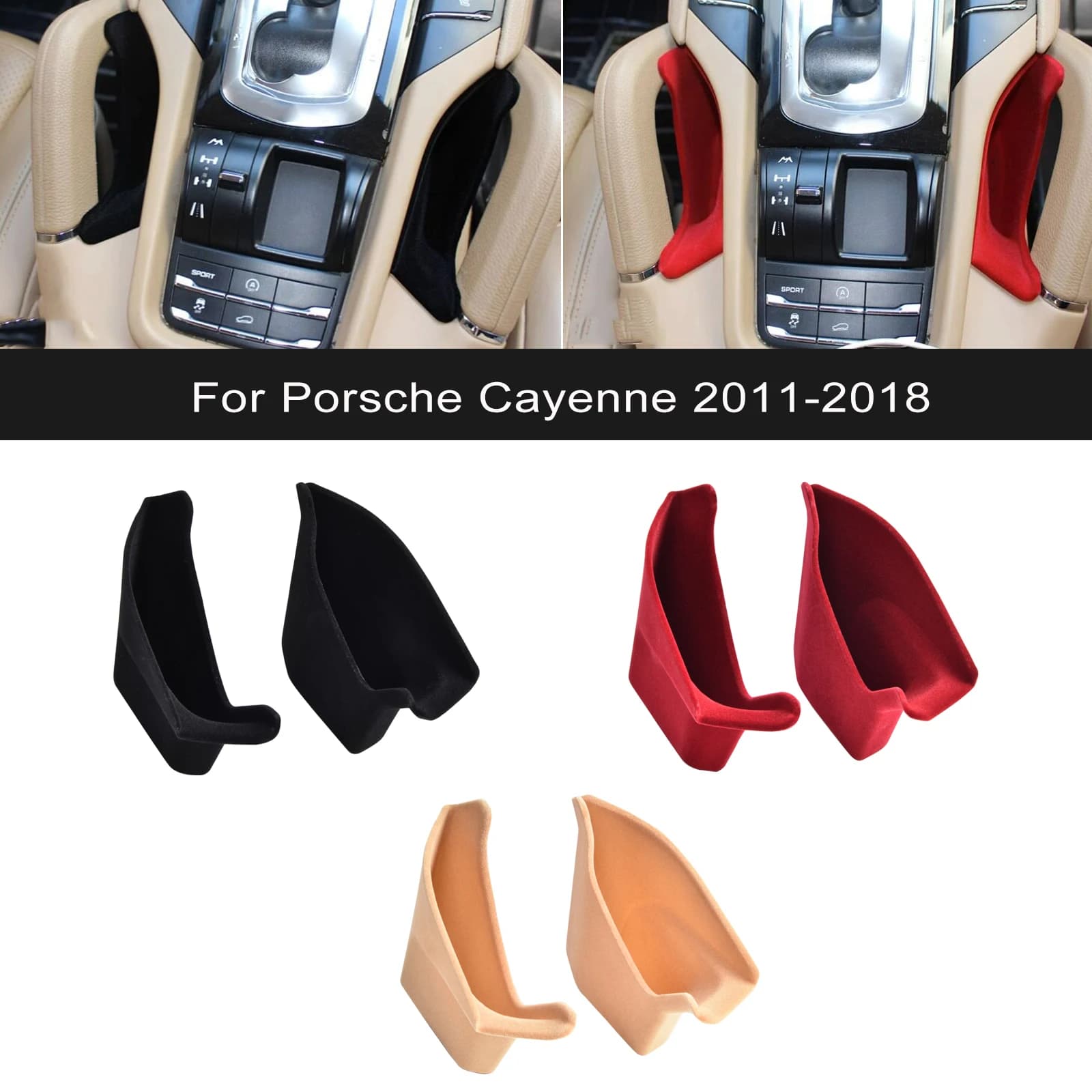 Contenitore portaoggetti per console centrale, accessorio auto, organizer per bracciolo centrale per Porsche Cayenne 2011-2018