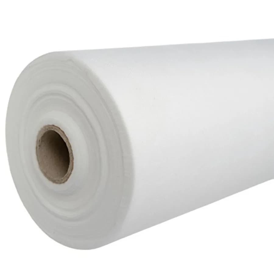 Lenzuolo Monouso in Tessuto Non Tessuto, 5 cm x 100 Metri, Perforato Ogni 1,8 Metri, Bianco, Idrorepellente, Morbido e Resistente, Copertura per Tavolo per Spa e Saloni