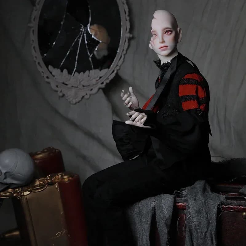 Banne BJD Doll 1/4 Ragazzi Bambole snodabili Mezza faccia Missed Resina Art Toys Regalo Bambole a sorpresa uniche