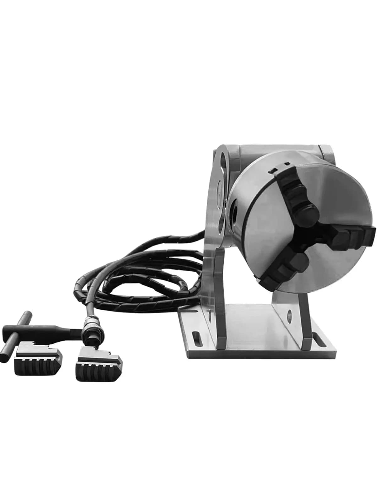 360 ° Laser Engraving Rotating Axis, Fiber Laser Marking Machine, 80mm Maximum Rotation, Universal Accessories