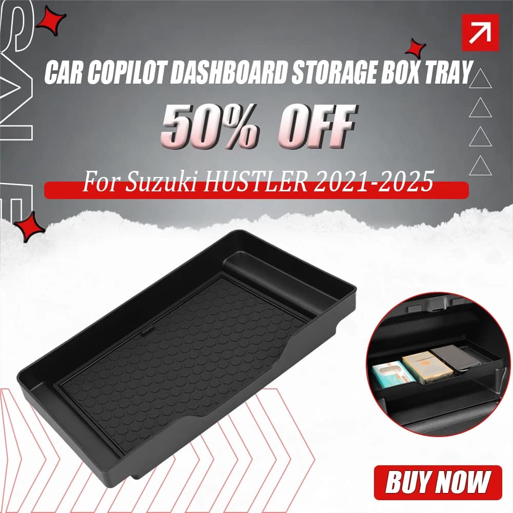 ABS Auto Copilota Cruscotto Scatola di Immagazzinaggio Vassoio per Suzuki HUSTLER 2021-2025 Solo Adatta Flip Versione Organizer Accessori