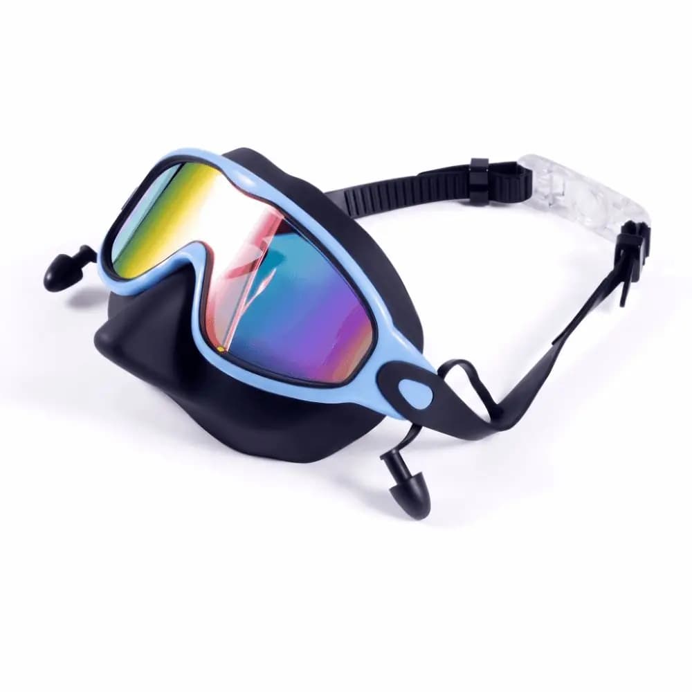 Men Wide View Swim Goggles UV Protection Anti-Fog Swim Glasses Silicone Large Frame Swimming Goggles Pool Swimming