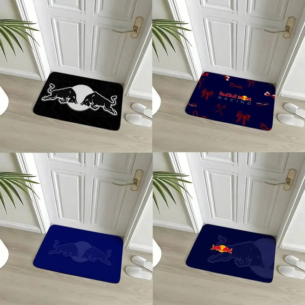 Cool D-rEd-S-bulls Carpet Bathroom Anti-slip Mat Door Mat Home Decoration Mat Entrance Door Mat Scratch-resistant Door Mat