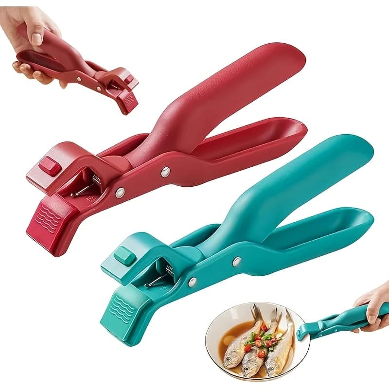 2 Pieces Clip Anti-coating Silicone, Anti-slip Grips for Pots and Bowls, for Plates, Air Fryers, Steamer and Oven