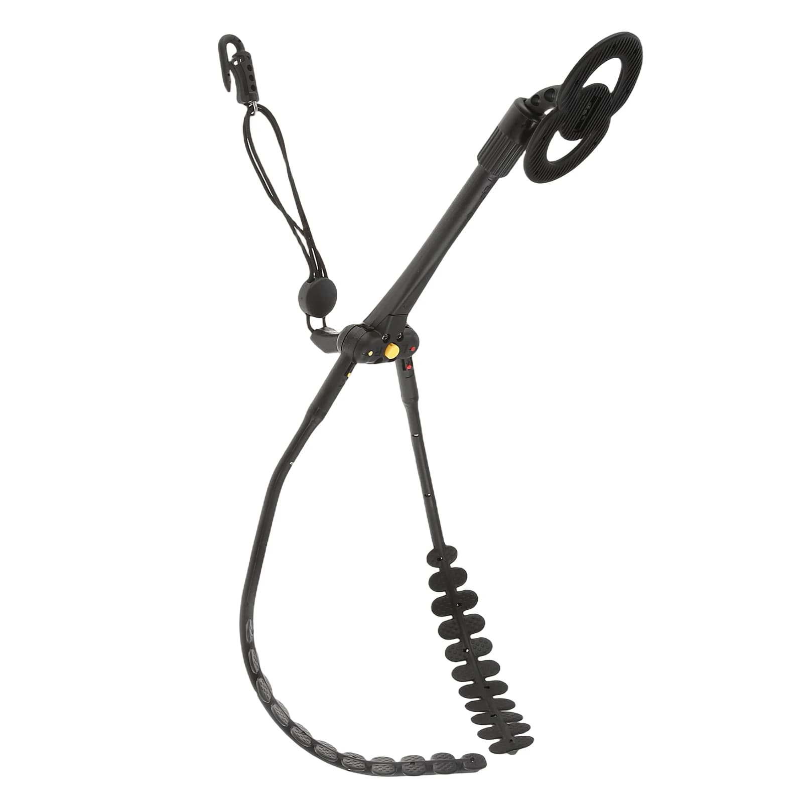 Aluminum Alloy Saxophone Shoulder Harness Adjustable Sax Double Shoulder Neck Strap with Metal Snap Hook for Electric Windpipe