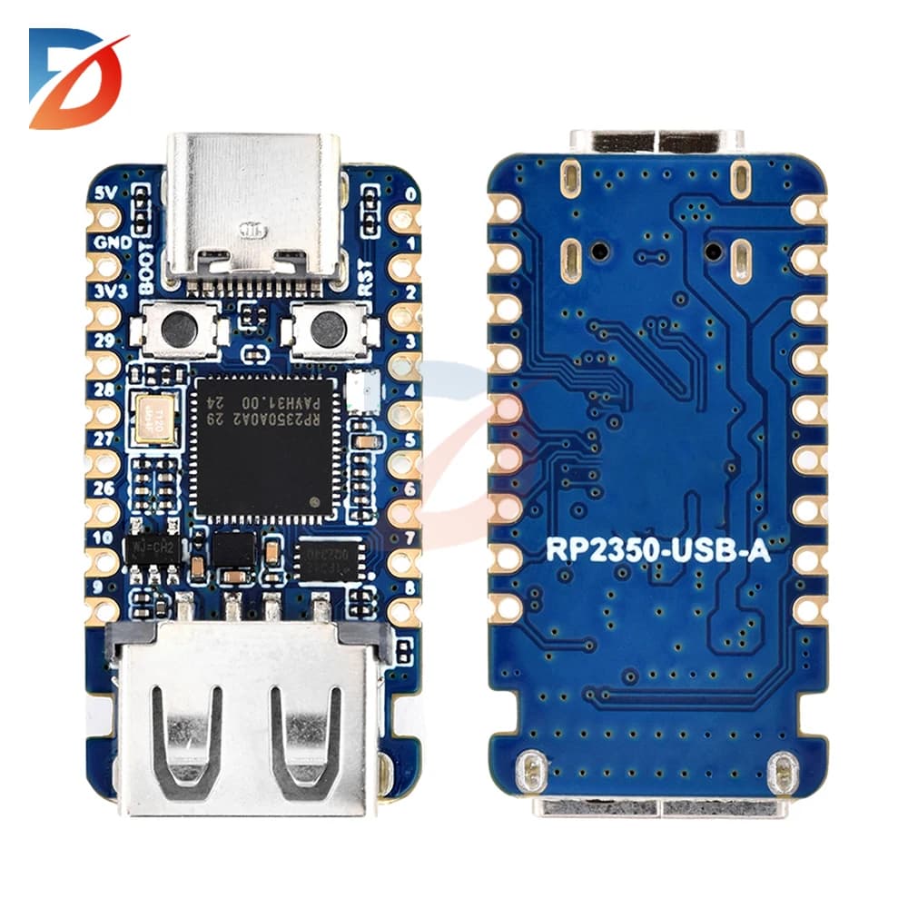 RP2350-USB-A Mini scheda di sviluppo RP2350A Scheda di sviluppo chip microcontrollore Interfaccia di tipo C per Raspberry Pi