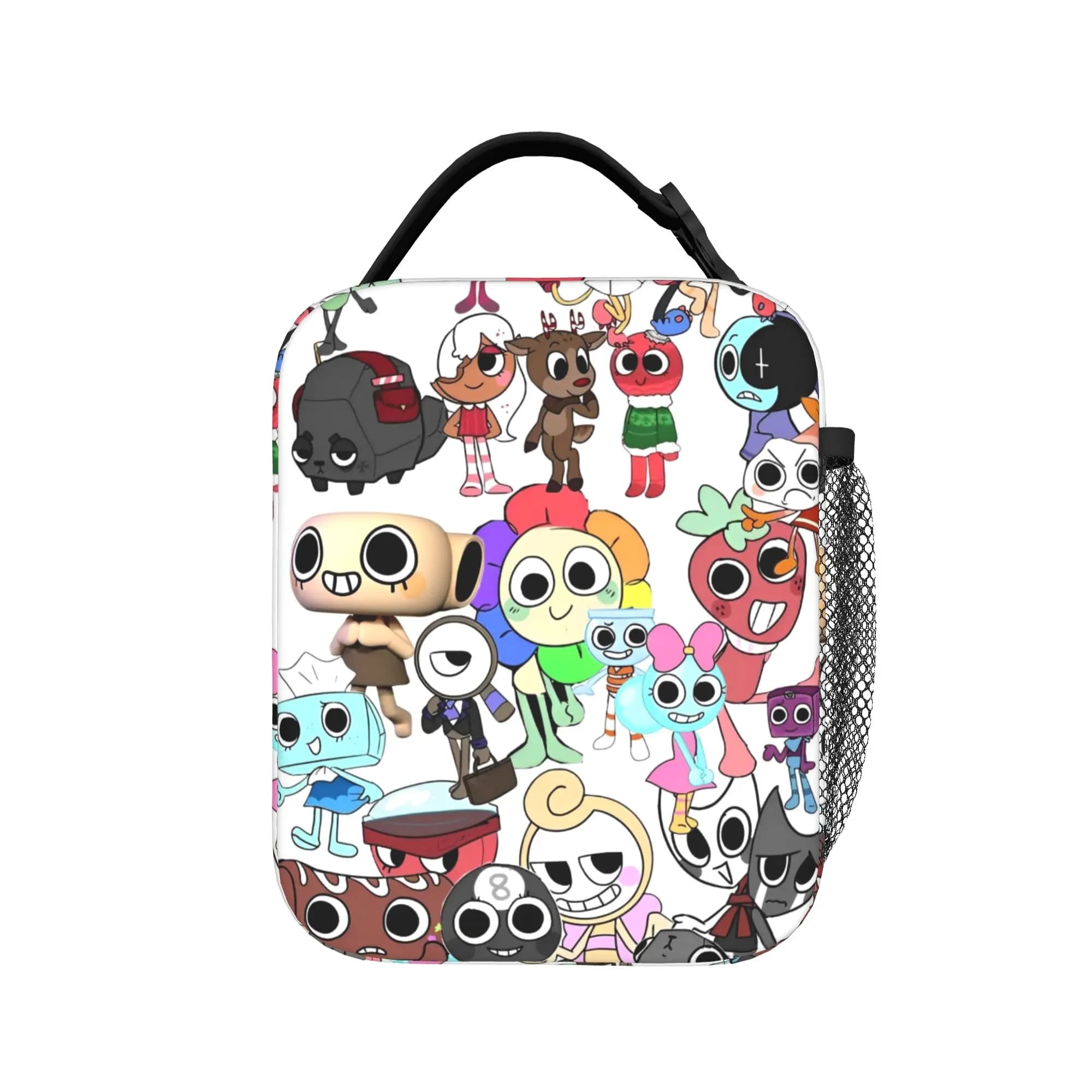 Cartoon Game Dandys World Insulated Lunch Bag Cooler Bag Lunch Container Leakproof Tote Lunch Box Food Bag Beach Travel