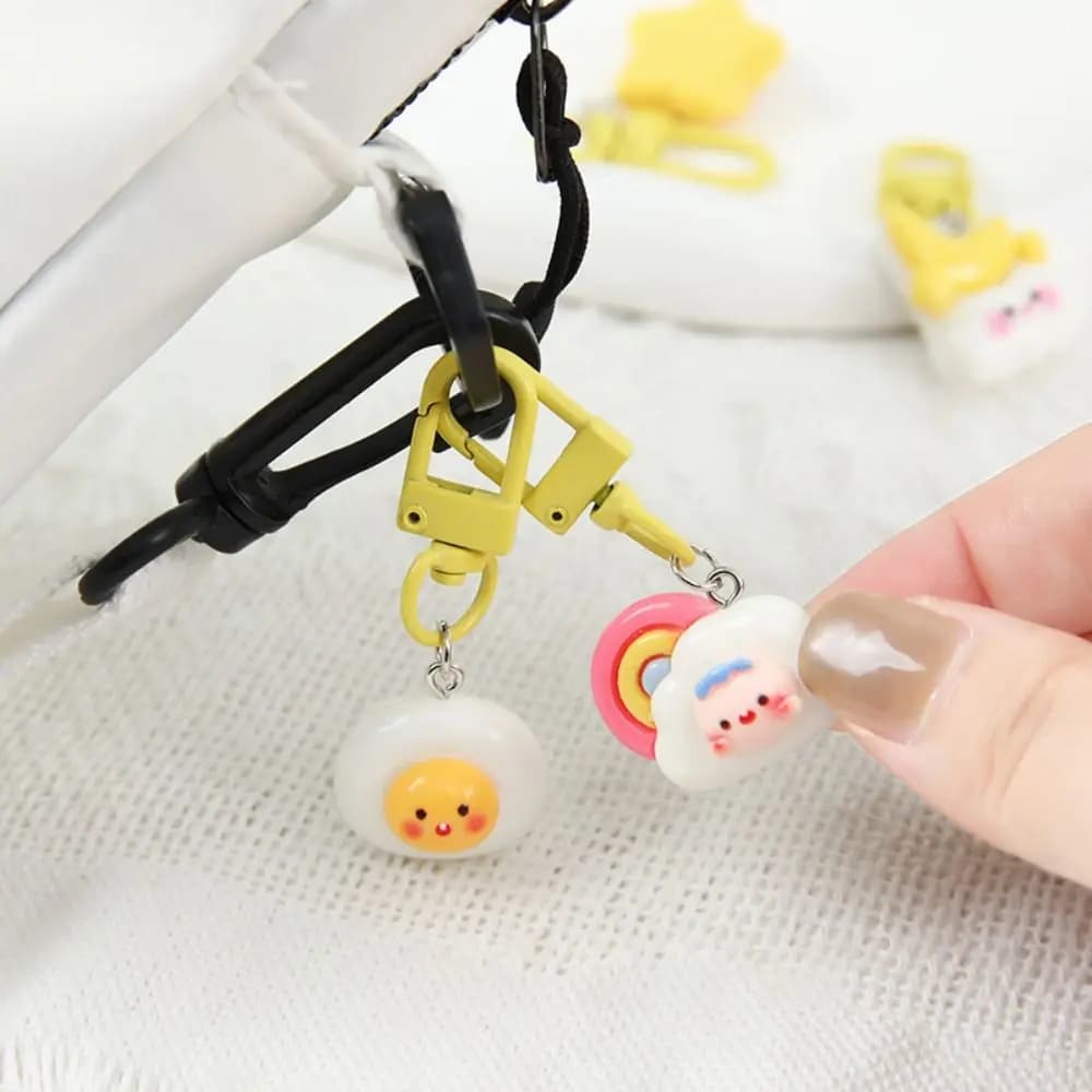 Car Accessories Moon Star Cute Keychain Handbag Decoration Girlfriends Gift Bag Pendant Resin Student Schoolbag Hangings