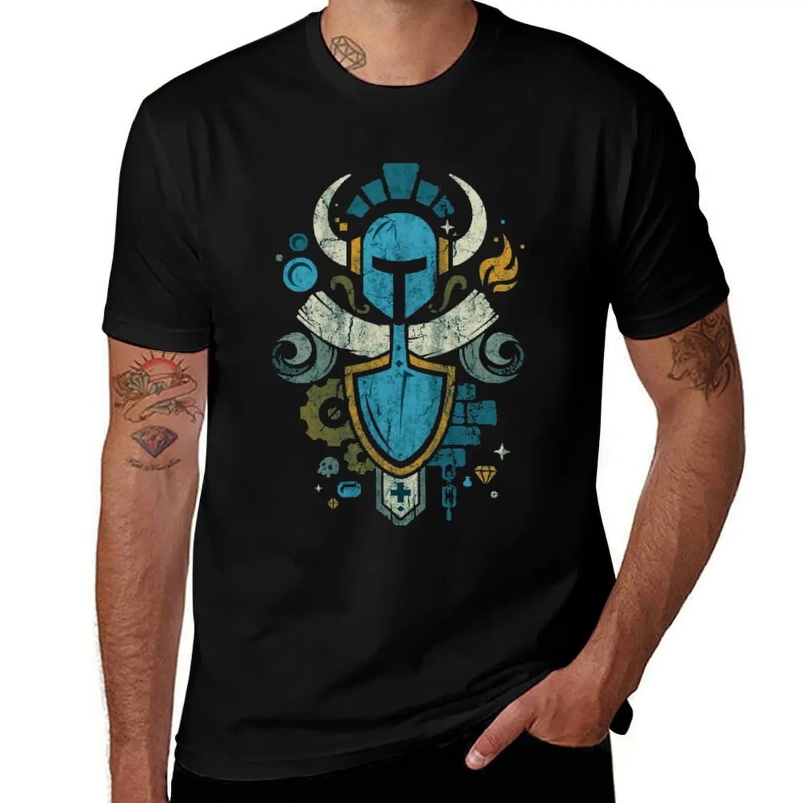 Shovel Knight Shovelry Emblem Crest Essential T-Shirt Plus Size Loose Short Sleeve Top T-Shirt
