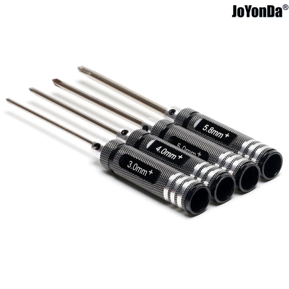 1Set Metallo 3.0/4.0/5.0/5.8mm Croce Cacciavite Phillips Cacciavite Kit di Strumenti per RC Auto Elicottero Aereo Barca