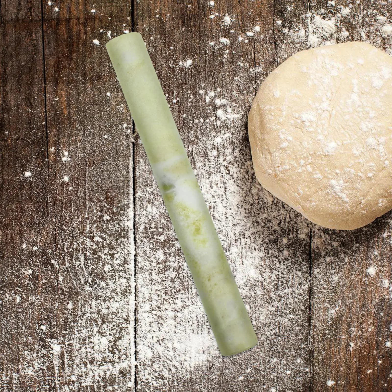 Mattarello in Marmo con Superficie Antiaderente a Texture Naturale per Impastare Pizza, Pasta, Biscotti, Pasticcini, Tortillas, Ravioli