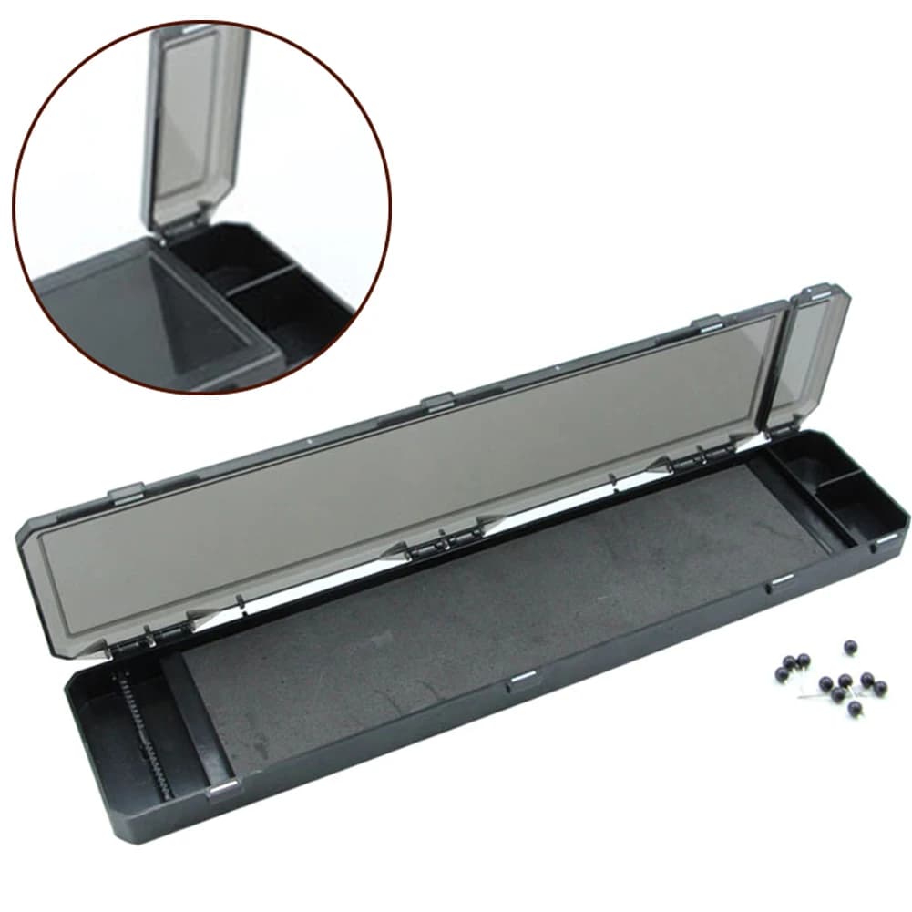 Black Fishing Equipment Box for Meat, Portable Fishing Equipment Organizer, Design Compact ABS Plastic