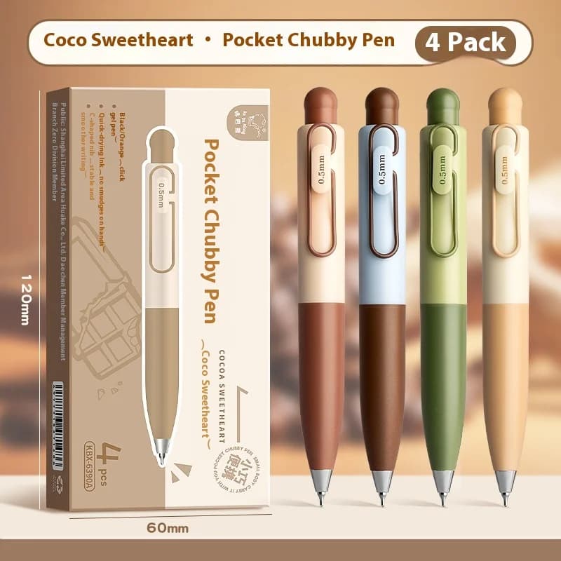 Mini penna gel tascabile carina 0,5 mm punta per penna CS asciugatura rapida scrittura liscia comodo trasporto studente ufficio firma cancelleria