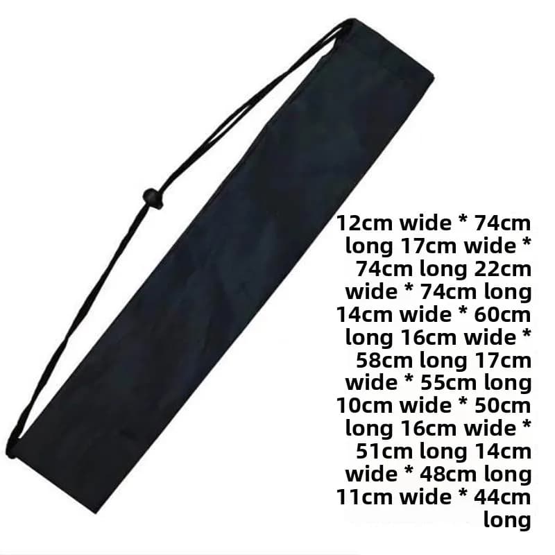 Outdoor Waterproof Long Strip Tool Bag Drawstring Trekking Pole Caddy Sack for Camping Hiking Mountaineering Storage Bag