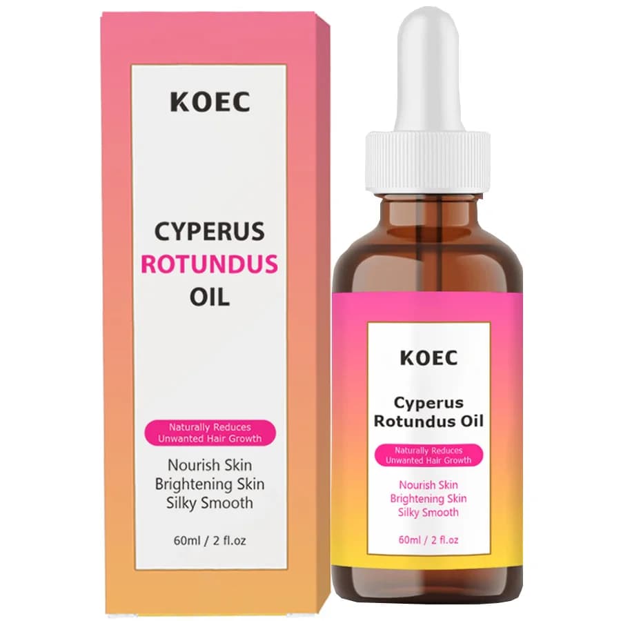 KOEC Cyperus Rotundus Oil For Hair Removal Reduced Arms Legs Body Inhibitor of Peas Oil for smooth body skin removal