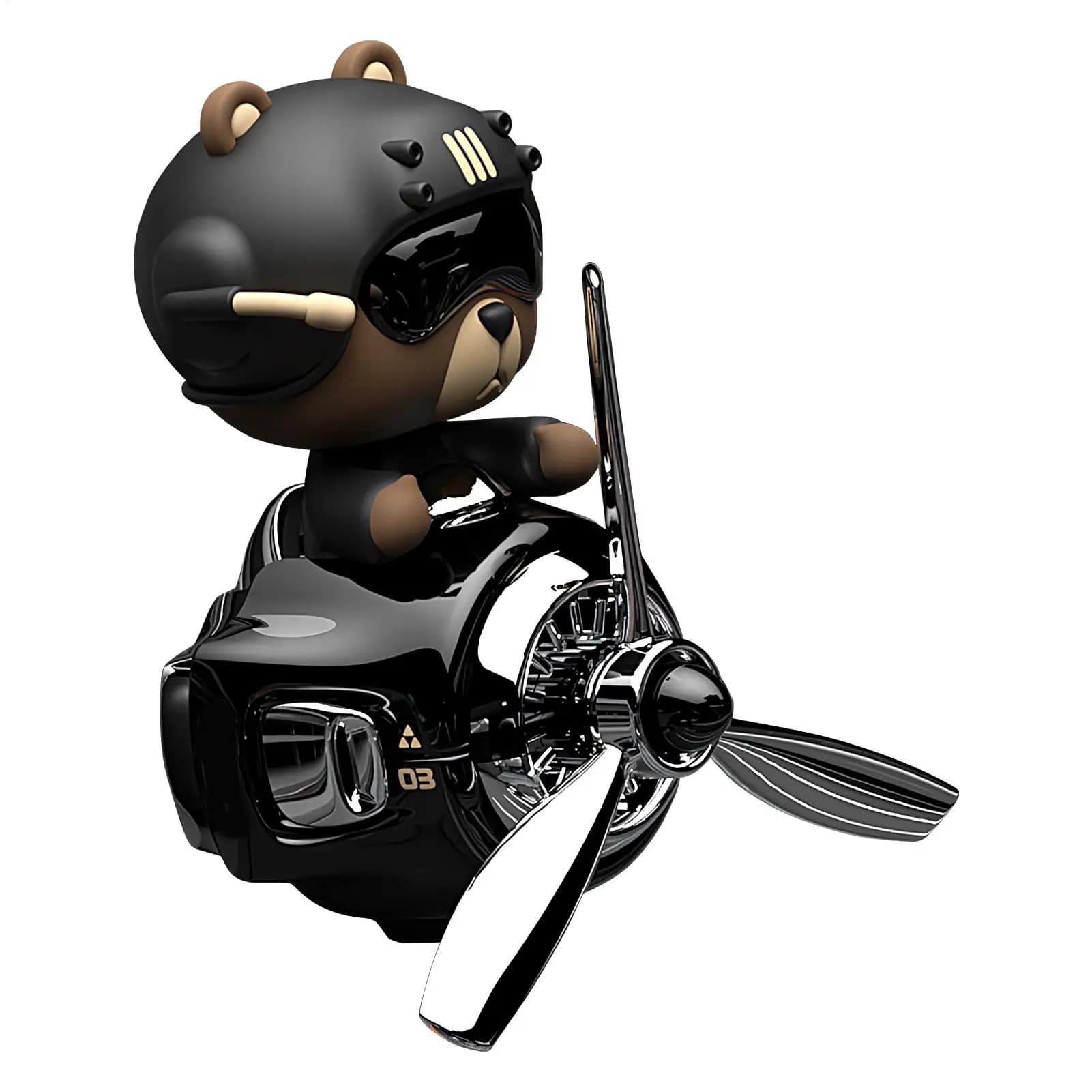 Deodorants for auto shaped like rotary air bear pilot, interior decoration accessories, clip for vents, perfume diffuser and aroma