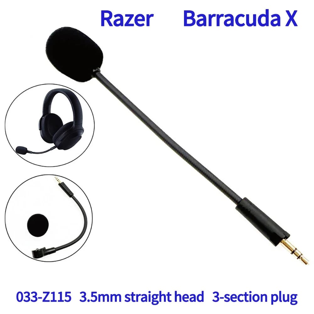 Replaceable Microphone with Razer BarracudaX Headphone Headphones Esports