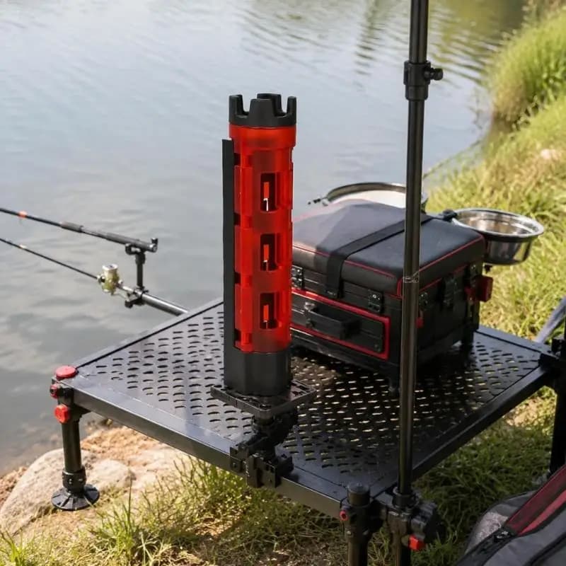 R6FE Sea Fishing Rod Holder Rod Rest Accessory with Tube Body and Stable Base