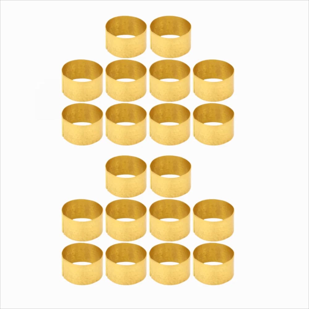 20pcs Retro Style Adjustable Ring Sewing Thimble Metal Gold Finger Protector Thimble Metal Thumb Thimble Embroidery Use