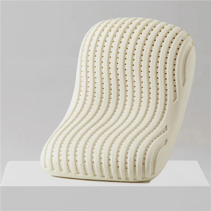 Cuscino in lattice naturale con fodera in cotone Morbido senza pressione Supporto per alleviare il dolore al collo Cuscino per letto per lo schienale e lo stomaco