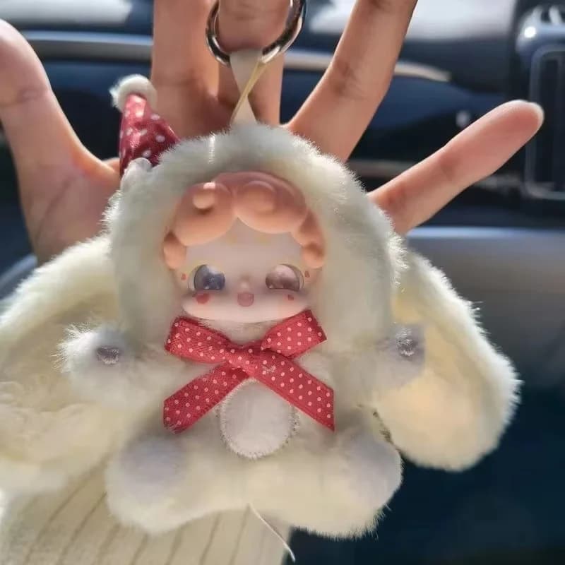 Mini Bambola di Peluche a Forma di Cuore, Scatola Sorpresa, Ciondolo Morbido Kawaii, Charm per Borsa e Telefono, Adorabile Ornamento Decorativo, Regalo di Compleanno o Festività