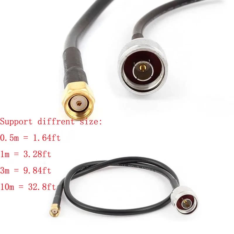 TL-ANT24PT3 TP-LINK Cavo Adattatore Connettore di Estensione Antenna WiFi da N Maschio a RP-SMA RP SMA Femmina 0,5m/1m/3m/10m
