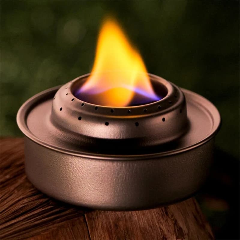 Metal Outdoor Liquor Stove 120ML Small Transportable Stove for Camping Trip with Efficient Heating Performances 24BD