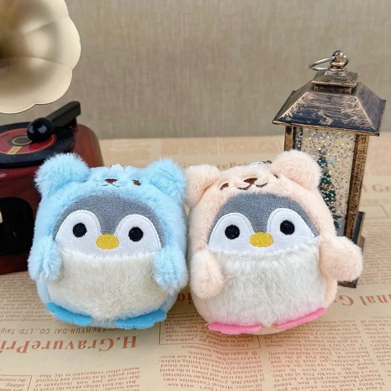 Peluche Pinguino Bambola, Simpatico mini portachiavi in peluche Piccolo ciondolo, Morbido peluche soffice, Adorabile bambola regalo di nozze