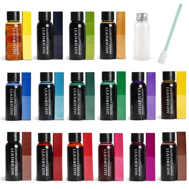 30ml Leather Edge Paint Oil Pigment Repair Dye Paint For DIY Handmade Leather Shoes Edge Dressing Vegetable Tanning Leather Dye