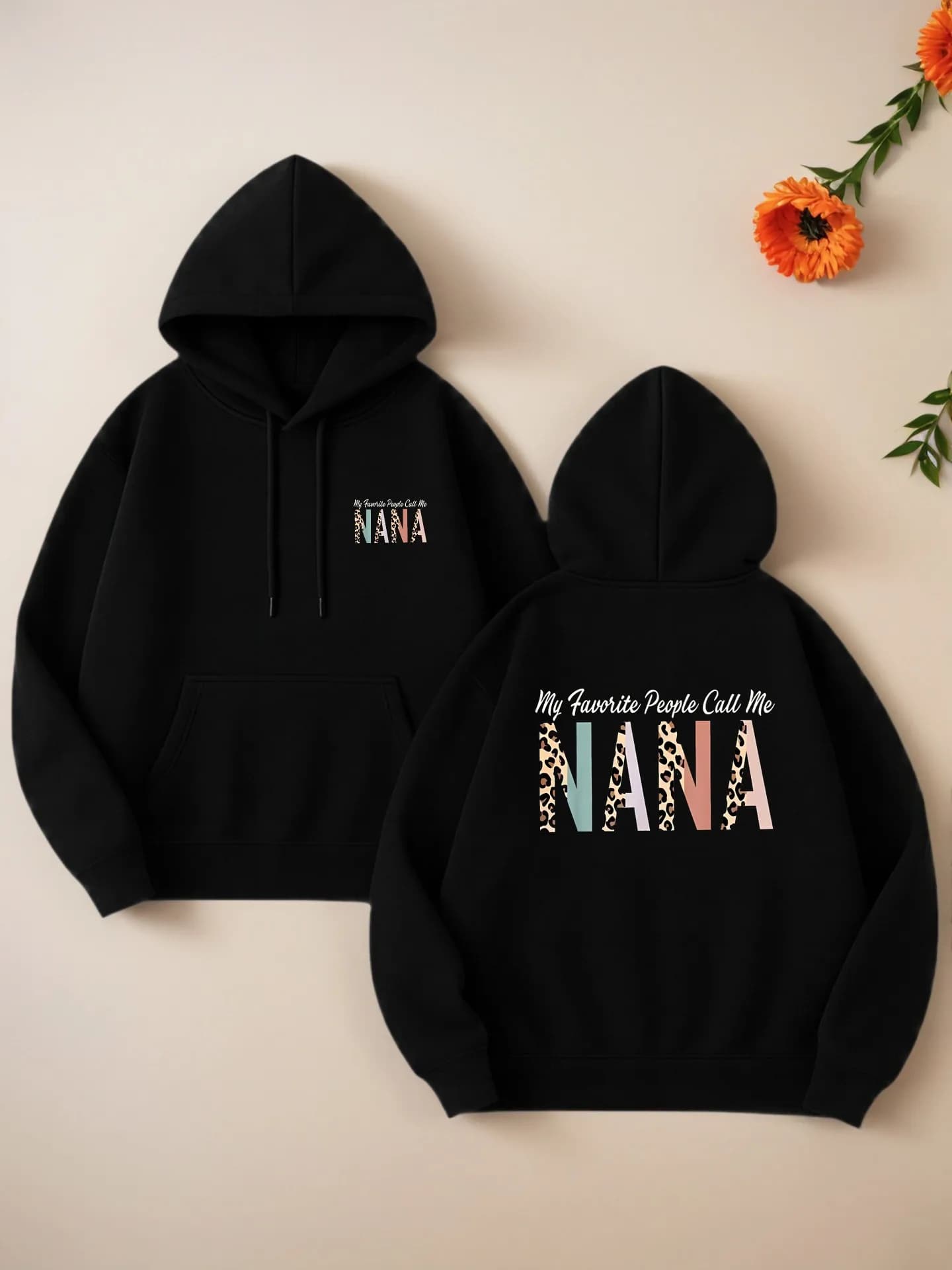 Felpa con cappuccio da donna con stampa di lettere, stile casual estetico, tessuto morbido, abbigliamento casual quotidiano per giovani donne