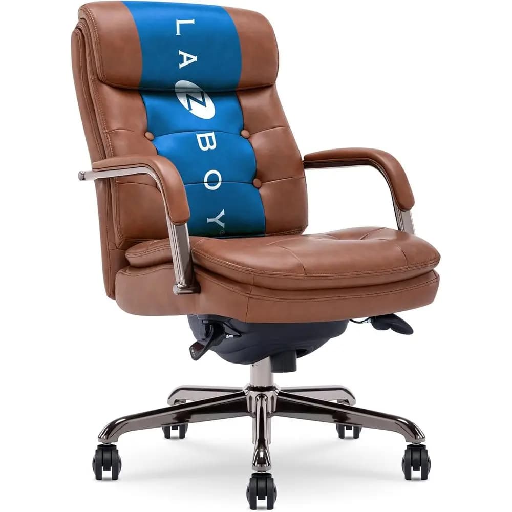 Sedia da Ufficio Sonata Executive, Seduta e Schienale con Bottoni, Cuscino a Doppio Strato, Braccioli Imbottiti, Sedia Ergonomica da Scrivania