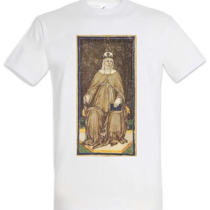 T-shirt Tarot Arcanum High Priestess con Carte, Simboli, Segni, Logo, Insegne