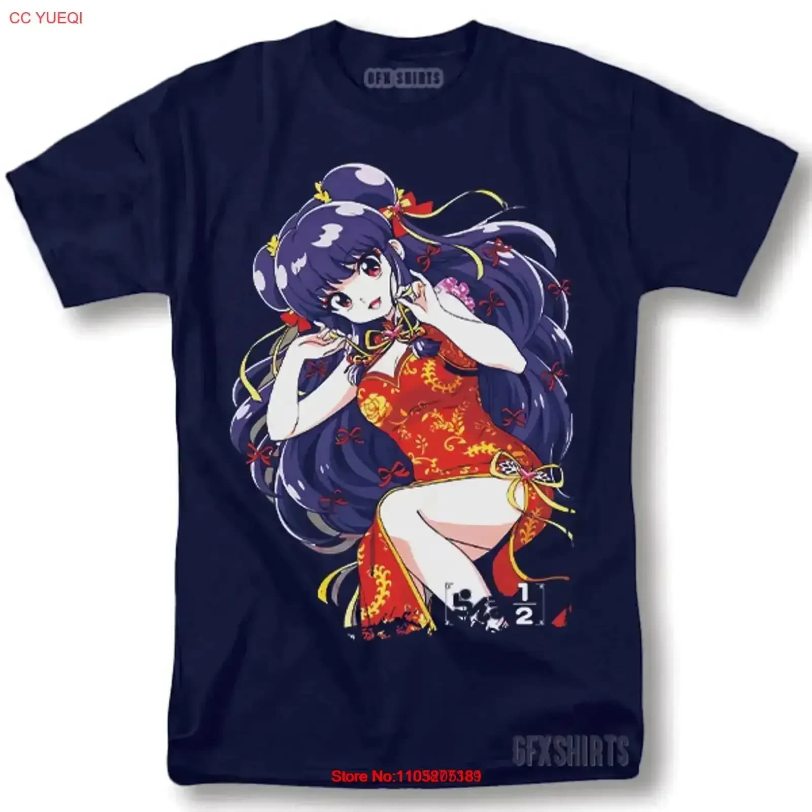 Ranma 1 2 T Shirt Anime Manga Shampoo Rumiko Takahashi Girl Kawaii vintage Lavato graphic designer di abbigliamento moda Allungato