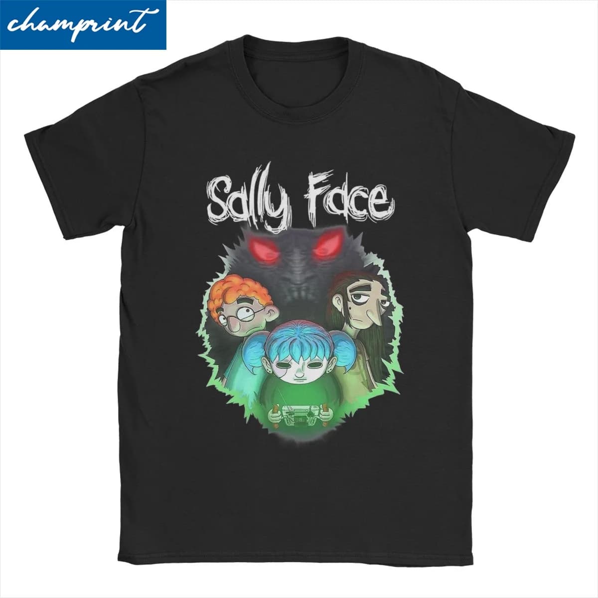 Sal Fisher Gioco Gotico Larry Sanitys Autunno T-shirt Uomo Donna Sally Face Tempo libero T-shirt in cotone T-shirt a maniche corte Top stampati