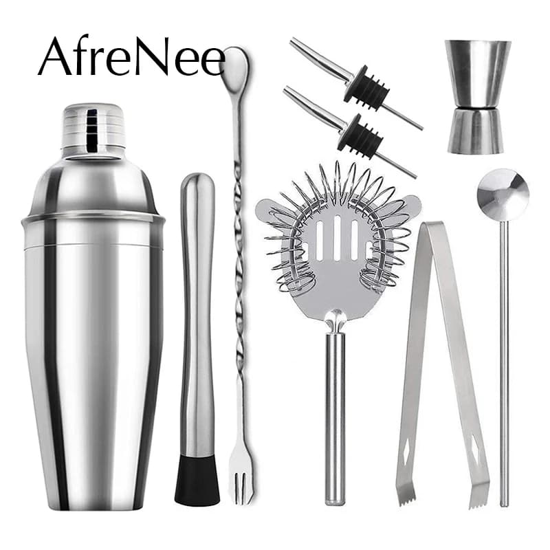 Set professionale per cocktail Shaker Attrezzatura per barista Bar Vino Martini Miscelatore per bevande Boston Shaker Kit per barista Strumenti per bar