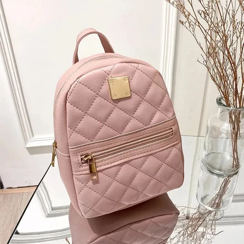 Zaino alla moda da donna Designer in pelle PU Zaino per piccola ragazza Borsa per il tempo libero Borsa a tracolla da donna Mini borsa da viaggio per zaino da scuola