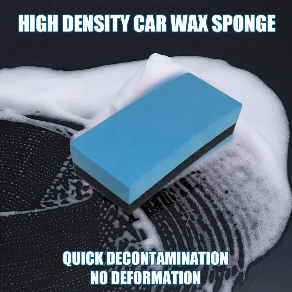 Applicatore di spugna per rivestimento in ceramica per auto Vetro Nano Cappotto di cera Spugna per lucidatura della cera Spazzola per pneumatici Strumento per la pulizia dell'auto Accessori auto
