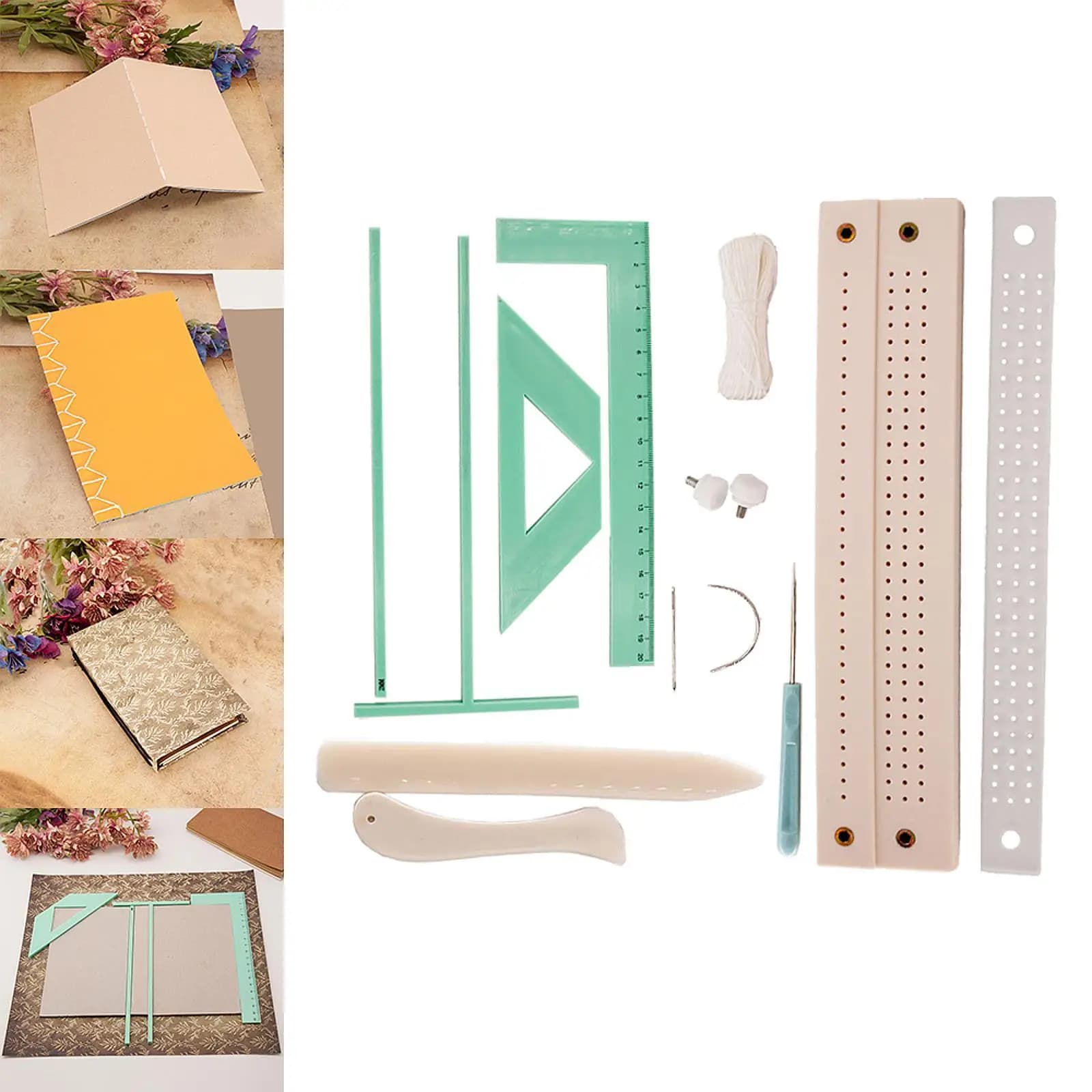 Book Binding Kits Complete Bookbinding Supply Cradle Tool Punch Guide for Scrapbooking and Planner Projects