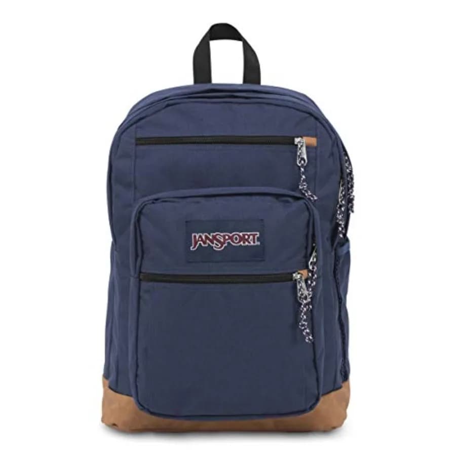 Cool Backpack, with 15-inch Laptop Sleeve - Large Computer Bag Rucksack with 2 Compartments, Ergonomic Straps, Navy 15-inch Lap
