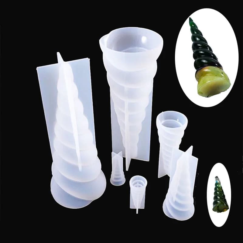 3D Unicorn Horn Silicone Mold for Epoxy Resin Cake Decorating Chocolate Baking DIY Art Craft Supplies Plaster Mould