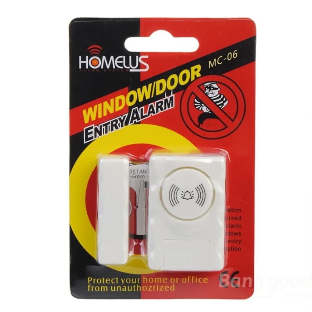 Allarme per porte e finestre Sensore magnetico ad alto volume da 120 dB Sicurezza per ufficio domestico Facile installazione Cassetti di avviso antifurto Armadi