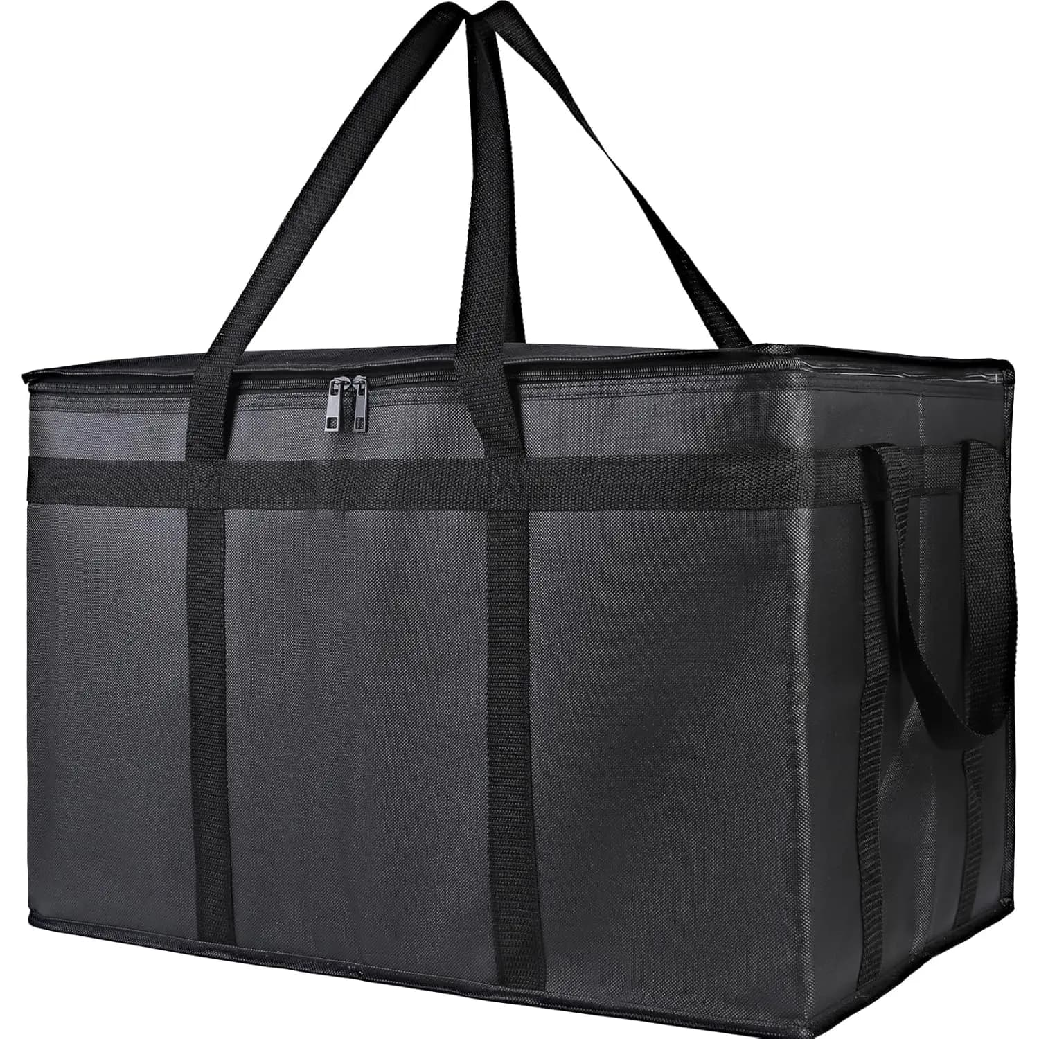 Insulated Food Delivery Bag, XXXL Pizza Delivery Bags for Hot and Cold Food, Commercial, Large Capacity Reusable Warming Bag, Ca