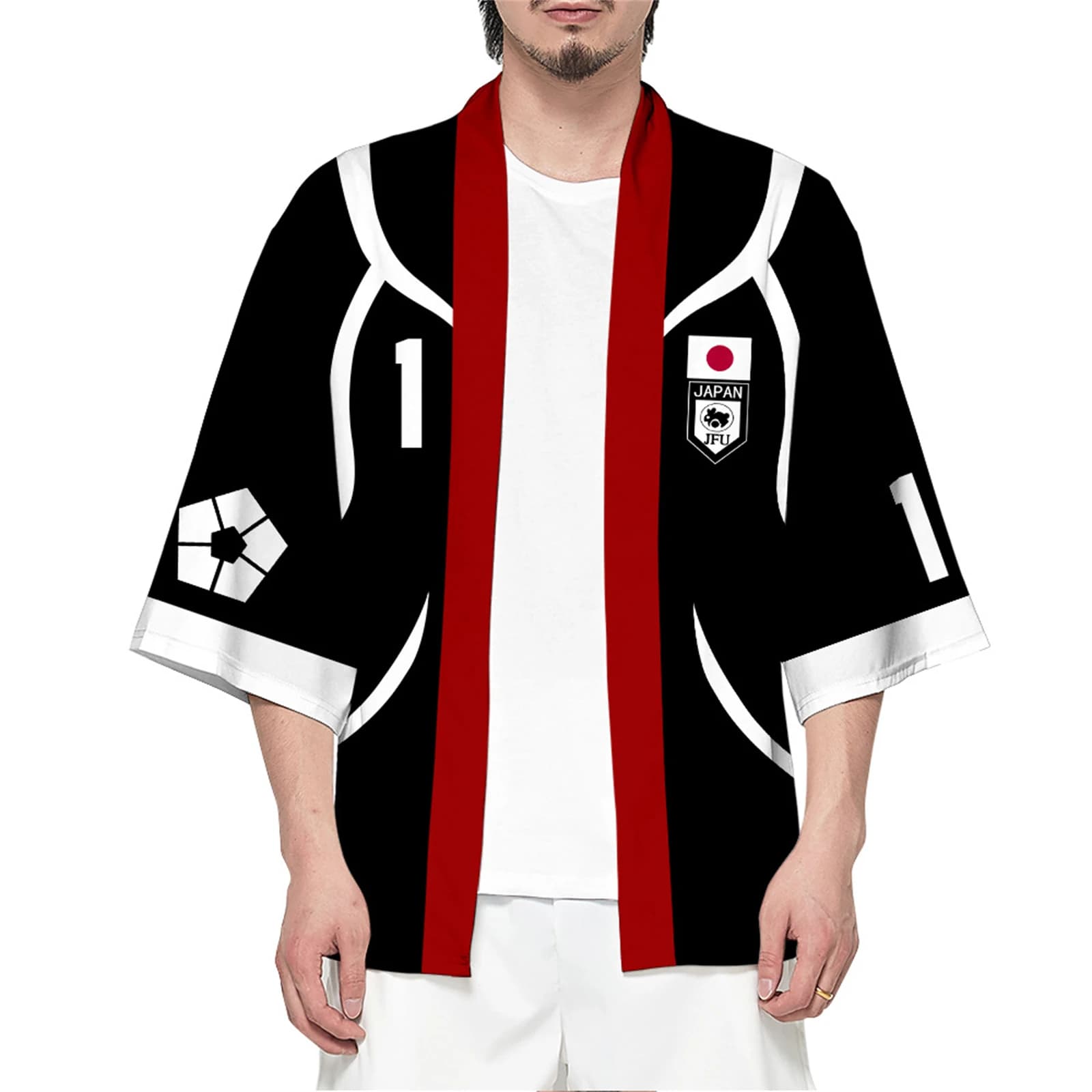 Chigiri Hyoma Isagi Yoichi Cosplay Kimono Nero Cardigan corto Anime Uomo Abito Accappatoio Costume di Halloween