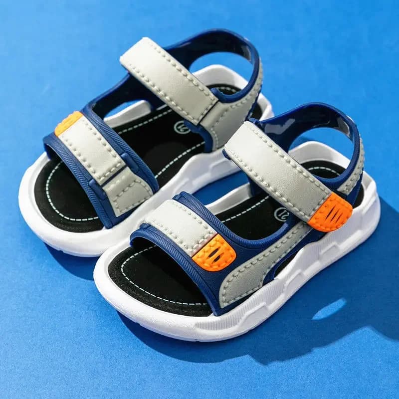 2023 Kids Summer Kids Leather Sandals Children's Shoes Flat Beach Shoes for Kids Sports Kids Casual Sandals Soft Non-slip