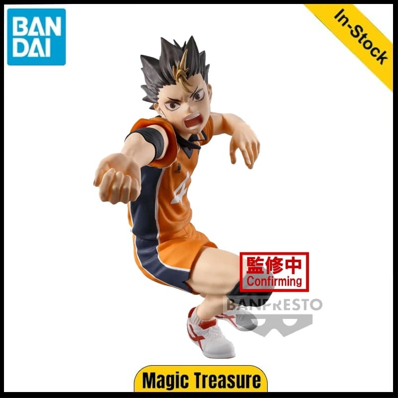 Originale BANDAI BANPRESTO pallavolo ragazzo in posa figura Nishitani Yui Anime personaggio modello ornamenti giocattoli collezione regalo