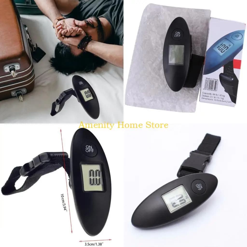 F26C LCD Home Elettronica Digitale Portatile Appeso Peso Gancio Bilancia per bagagli da viaggio