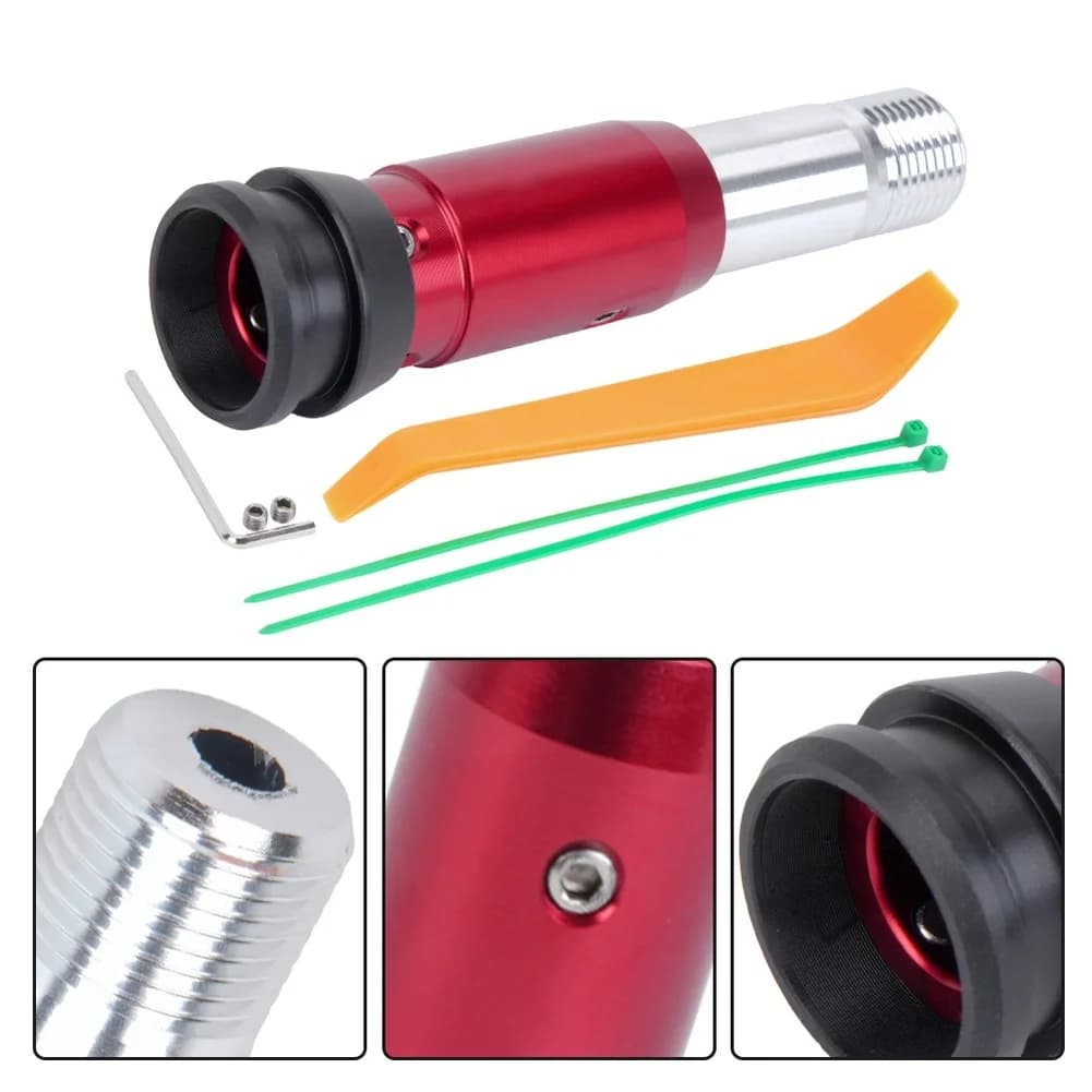 Adattatore per Pomello del Cambio in Alluminio per Auto con Trasmissione Automatica, Convertitore con Chiave e Fascette