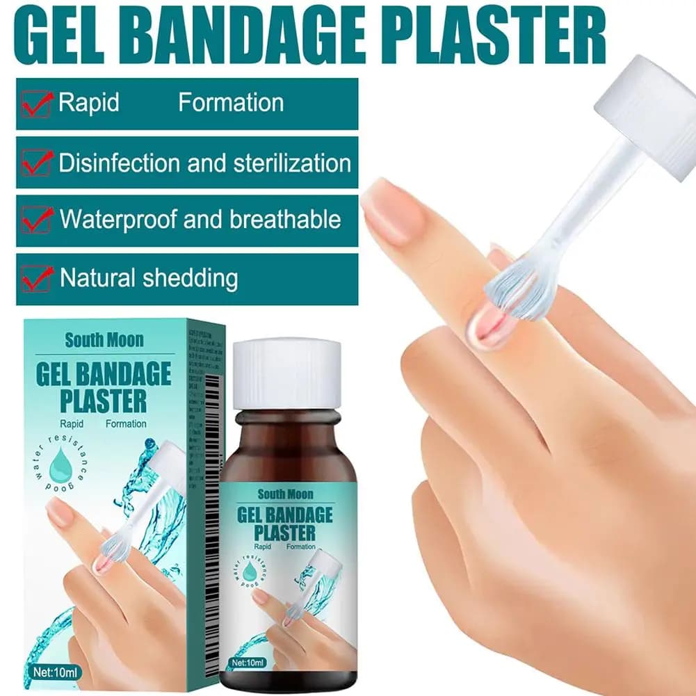 Cerotto Liquido Emostatico, Gel per Guarigione Rapida delle Ferite, Benda Liquida Impermeabile, Gel Curativo Portatile