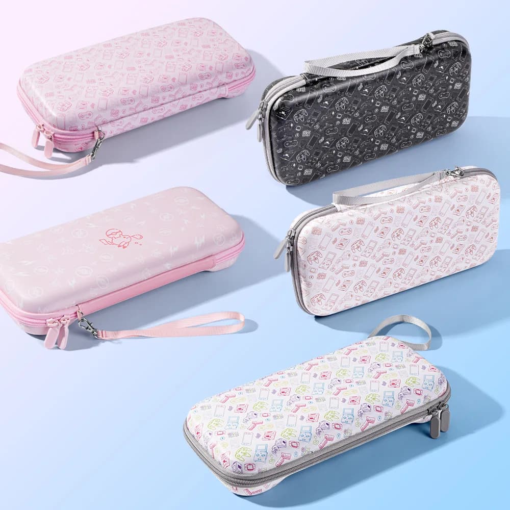Custodia protettiva per console di gioco con stampa classica portatile Borsa protettiva con cerniera Borsa rigida in EVA per accessori da gioco SWITCH2 regalo